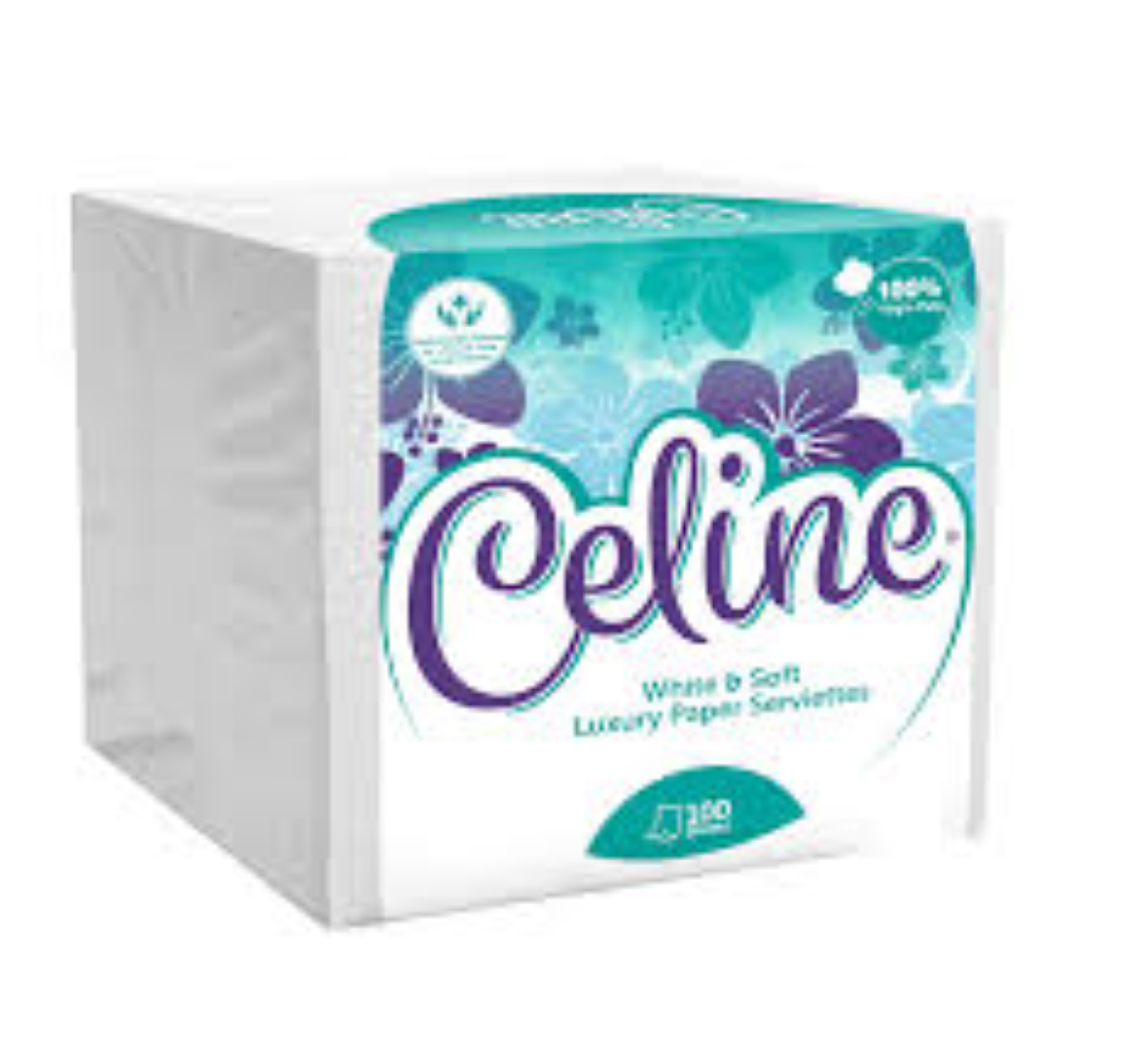  Celine Serviettes - 100 Sheets  100 % Virgin  1 Ply  30cm*30cm - Single Pack (Bale)